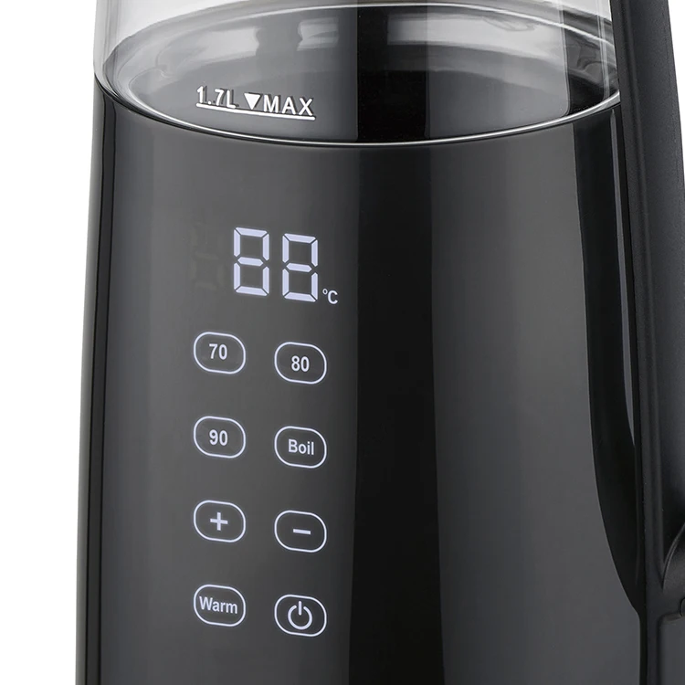 371401 2200W 1.7L digital kettle with touch temperature screen display