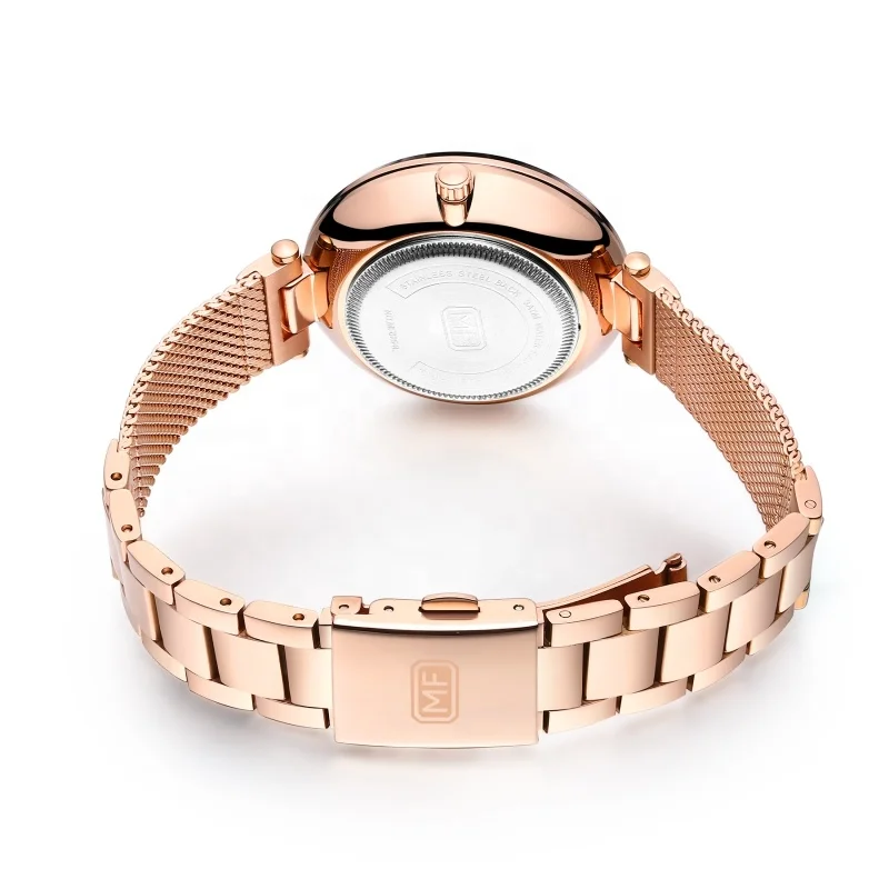 IP rose gold plating quartz watch with big numbers sexy ladies watches with large face women watches