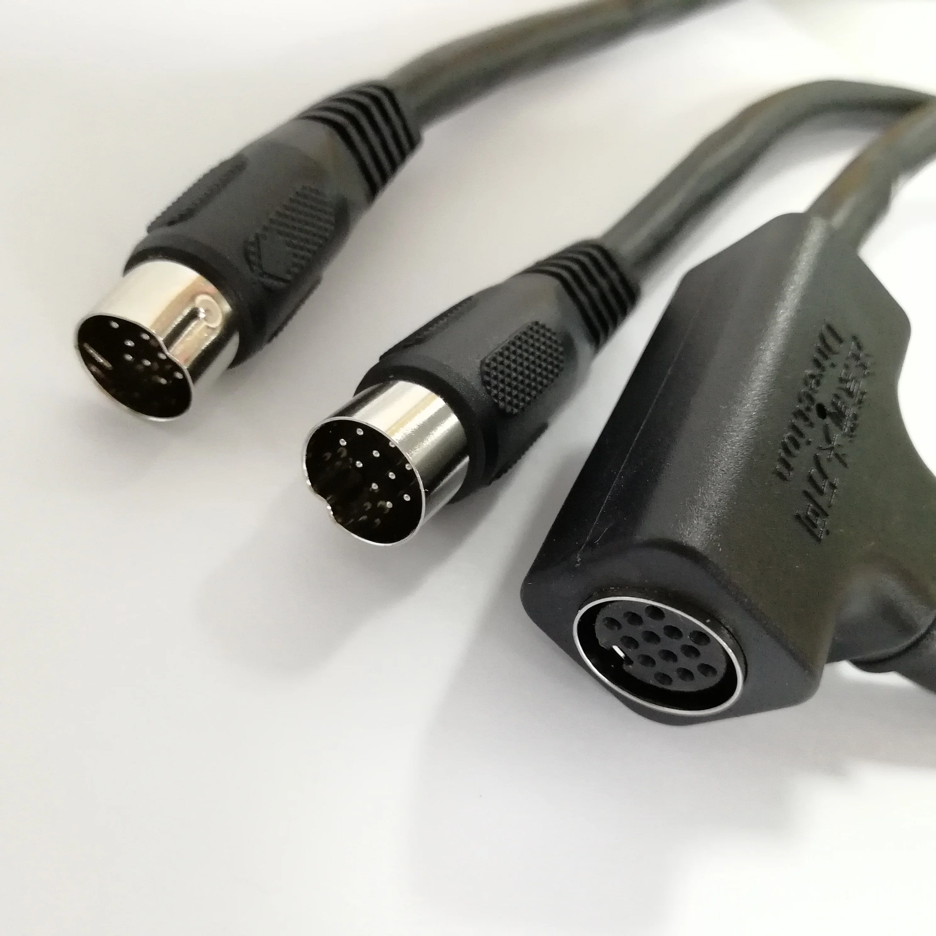 Custom Din 8 9 10 13 PIN T shape Male And Female Extension Cable Connecting Cable for Meeting