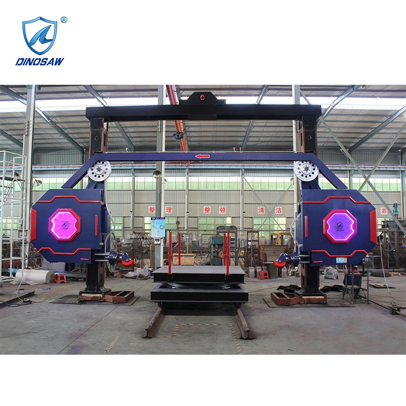 Высокоточная проволочная пила для резки блоков, машина для быстрой резки гранита и мрамора, Проволочная пила для камня