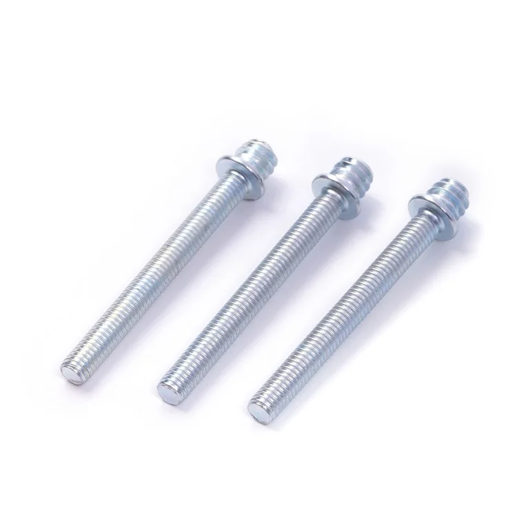 Cheap Double Wooden Screws Bolts Buy Zinc Plated Double Threads Screws in Stock