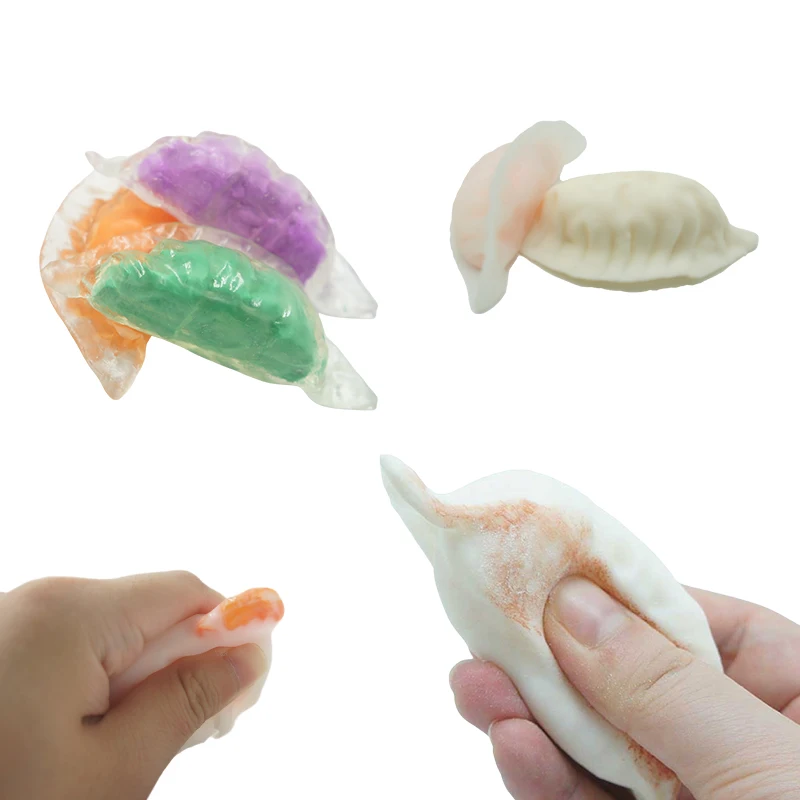 Mini cute Squish Toys Mochi Kawaii Colorful Dumpling Stress Relief Squeeze Stretch Toy Hand Exercise For Birthday Gifts