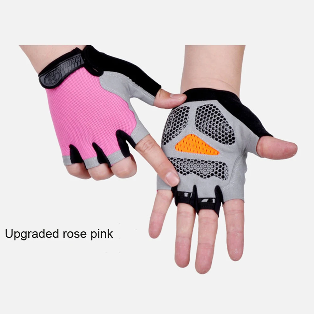 HOT Cycling Anti-slip Anti-sweat Men Women Half Finger Gloves Breathable Anti-shock Sports Gloves Bike Bicycle Glove