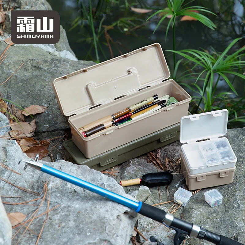 SHIMOYAMA PP Waterproof Tackle Boxes With Dividers Gear Fishing Tackle Box Organizer