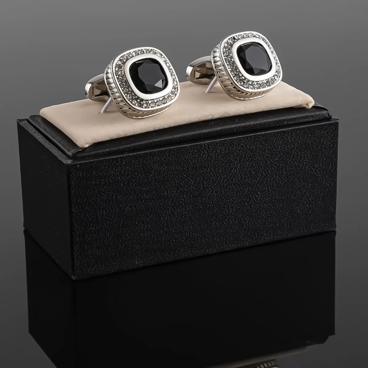 2024 new boyi Custom Epoxy Cufflink Golf Vintage Cheaper Steampunk Square Cufflinks for Men