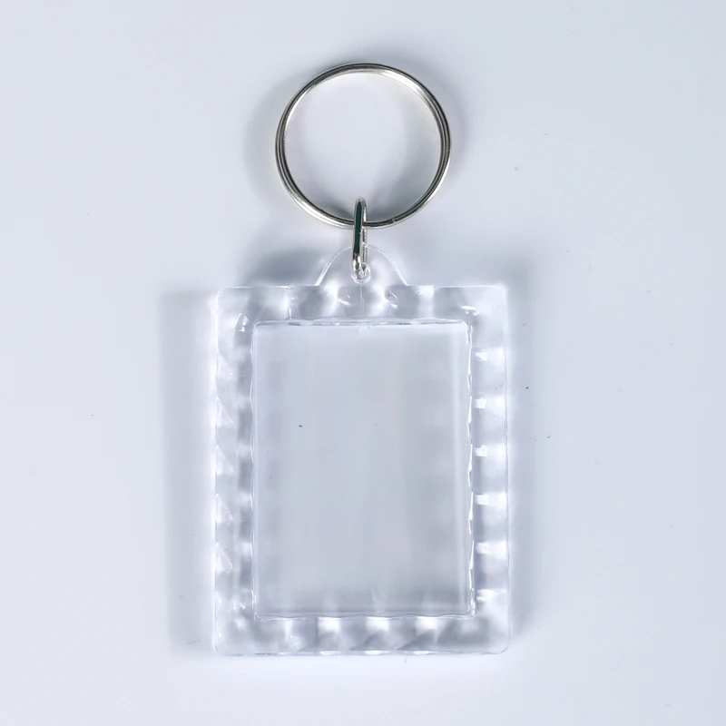 Manufacturers supply Transparent Photo Frame Gift Acrylic Blank Keychain
