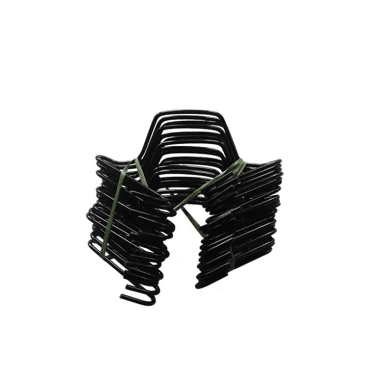 Greenhouse plastic coated spring double hook clips for lock film  spring clips for round pipes