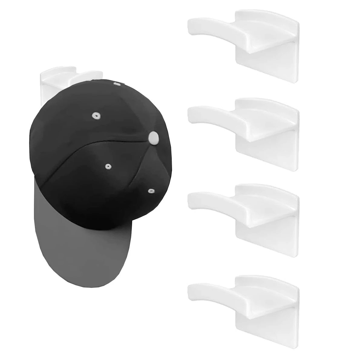 Upgraded baseball cap hook headphone cap sticky hook traceless simple headphone necklace storage