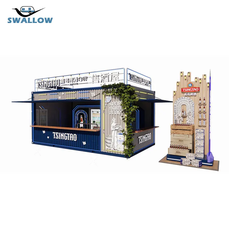 Cafe Contain 20FT Shipping Container Bar Portable Container Cafe Coffee Shop