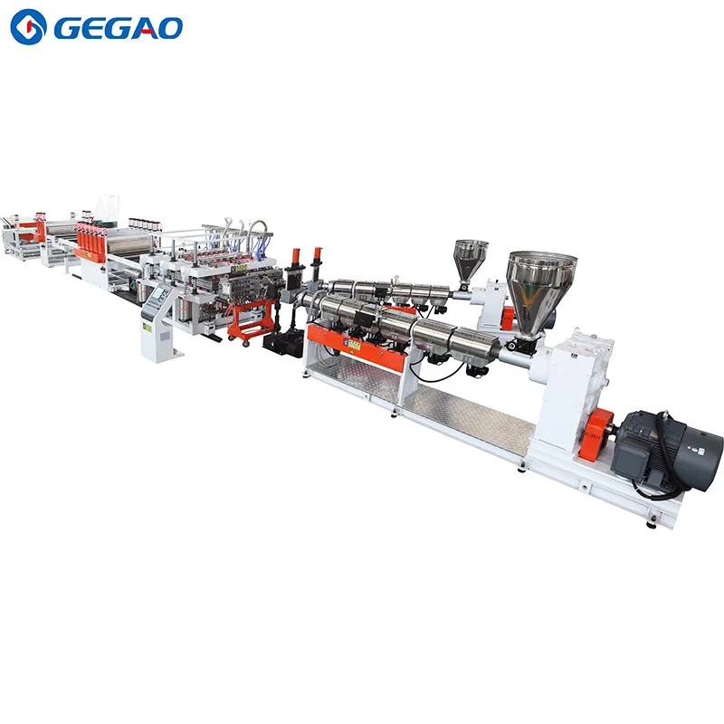 1220mm*2440mm Plastic PP Hollow Corrugated Sheet Making Machine Polymer Formwork for Concrete Work Production Line