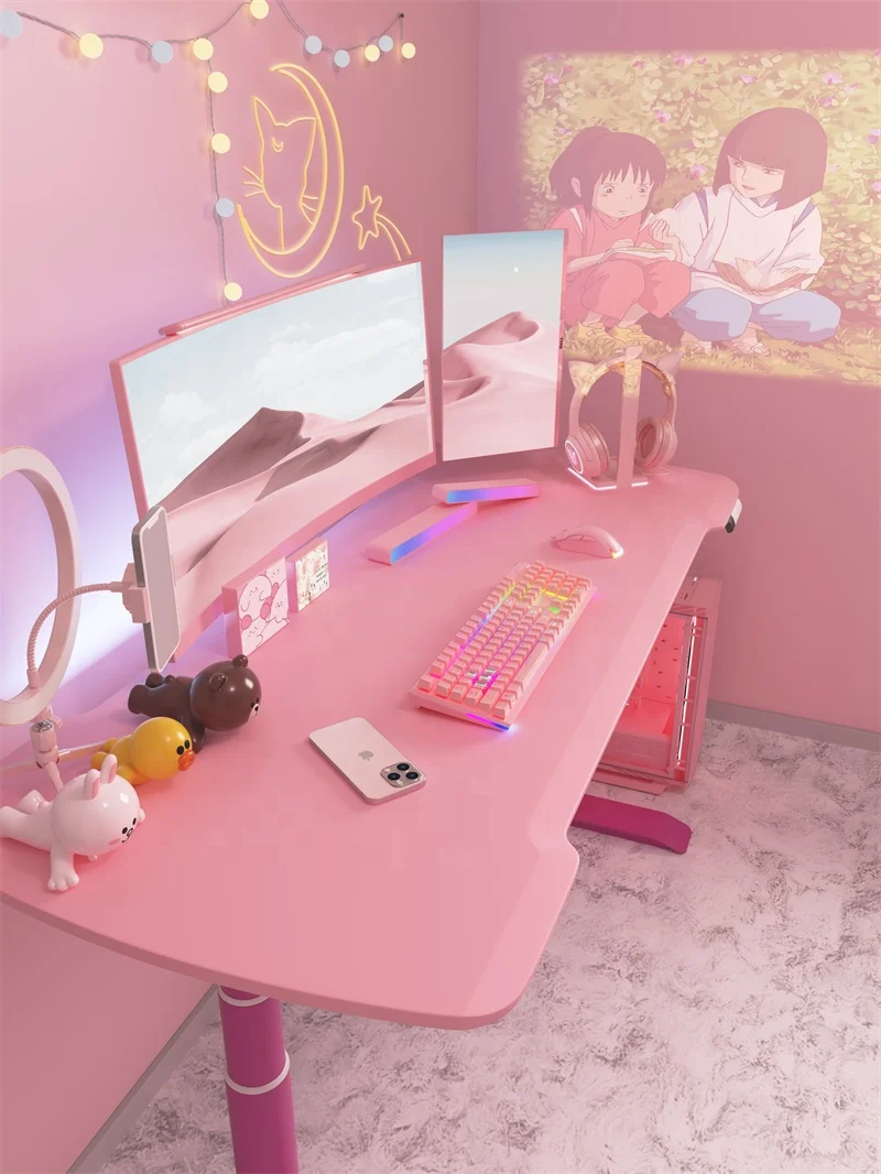 Top Quality adjustable height table fiber tabletop gaming Table Lift Office furniture workstations Smart Desk With Dual Motor