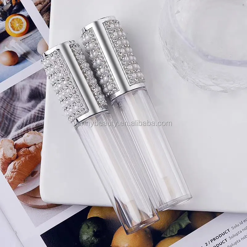 
Best selling clear lipgloss tube Big wand Big brush 5ml lipgloss wand tubes 