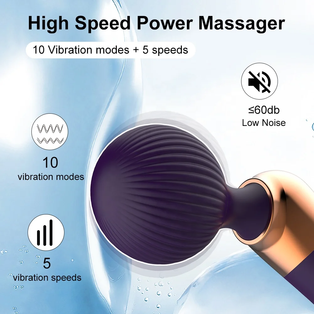 New Design Magic Wand Massager For Women Couples Pleasure Massage AV Wand Vibrator Body Massager Women Masturbation Sex Toy