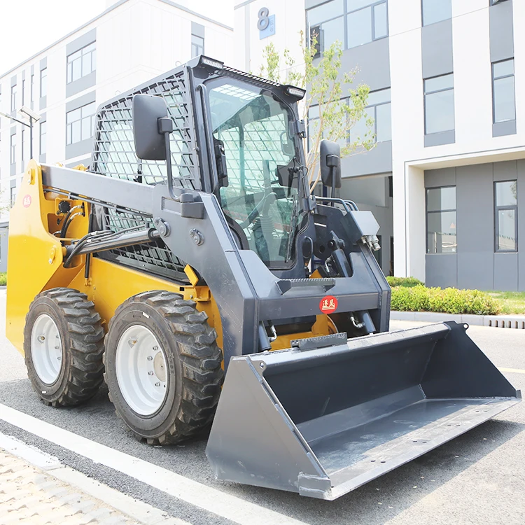 Cheap Sale Multifunctional Four Wheel Loader Safe Steering Skid Steer Loader Can Be Customized
