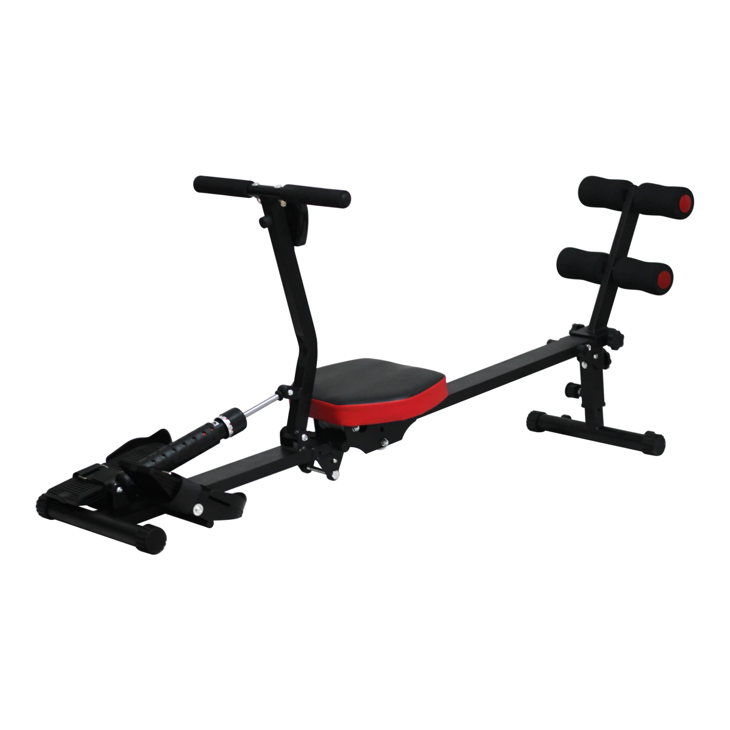 High Quality Fitness Equipment Two-section Splicing Rowing Machine with LCD Display Multi-functional Trainer