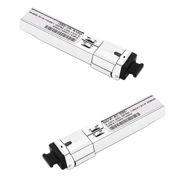 GPON-OLT-C++ GPON OLT SFP TX-2.5G/RX-1.25G TX1490nm/RX1310nm Class C++ 20km SC SMF Transceiver Module PON