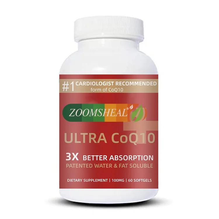 CoQ10 Capsules  for Heart Health Anti Fatigue Immunity Booster Fertility Health Coenzyme Q10  OEM Coenzyme Q10 Capsule Enzyme
