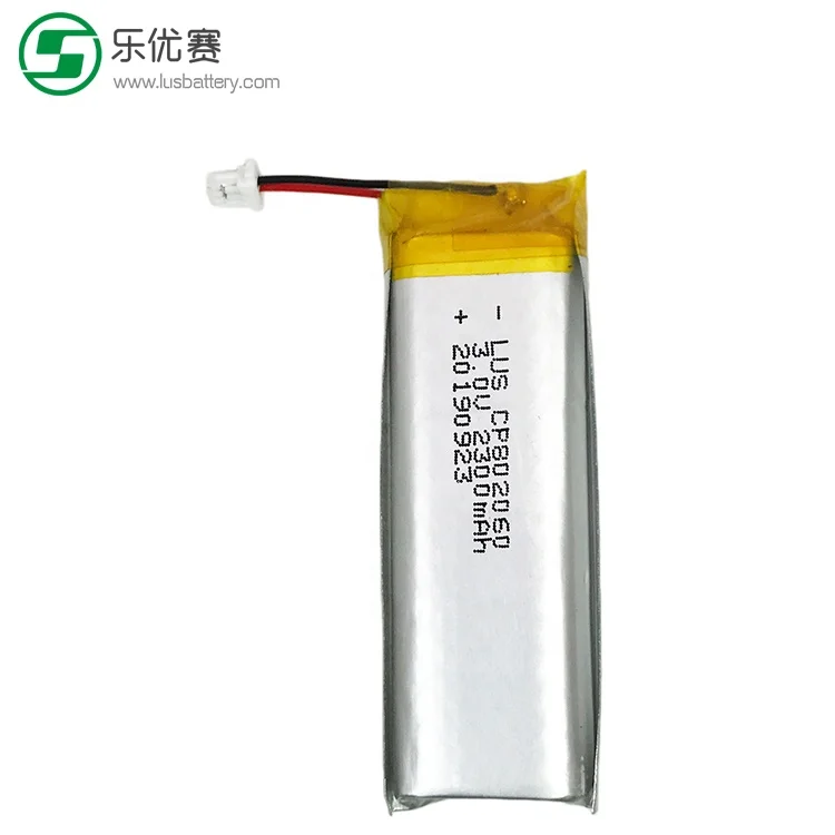 CP802060 Ultra thin 3v Battery 2300mah CP802060 Disposable Flexible Lithium Battery 3.0V 2300mAh