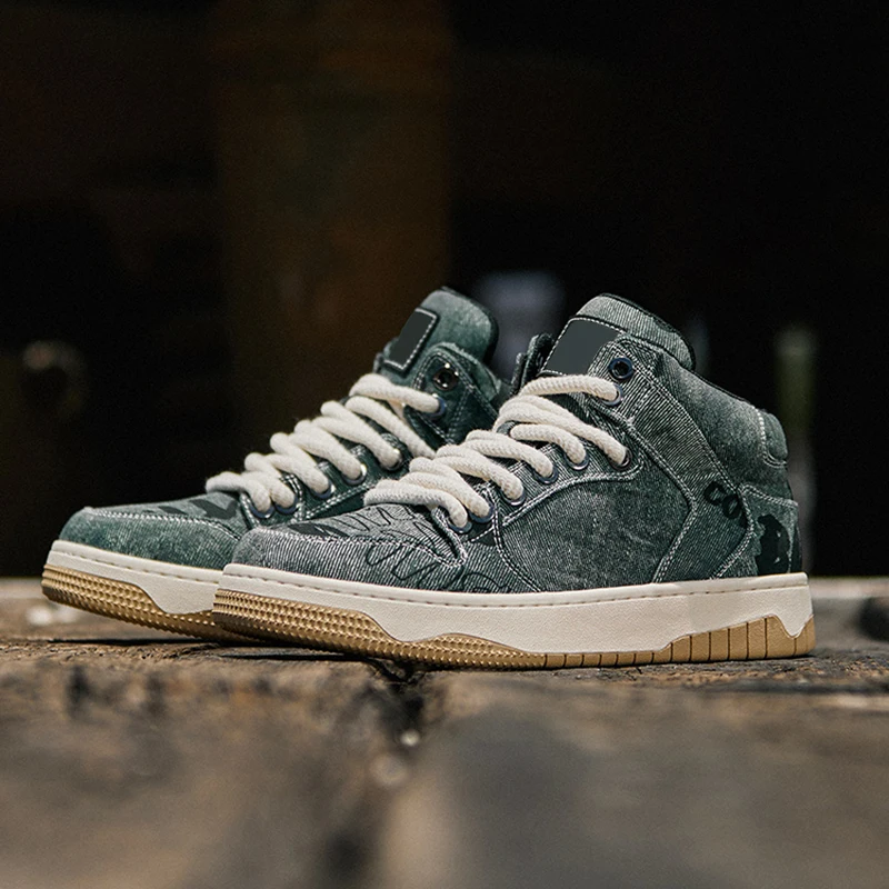 High Quality Oem Custom Design Fashion Denim Men Shoes With Logo Manufacturers Customized Sneakers For Men