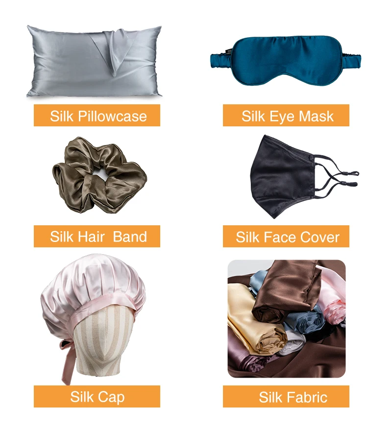 Fashion Box Packaging White Zipper 18Mm Pure Mulberry Silk Pillowcase