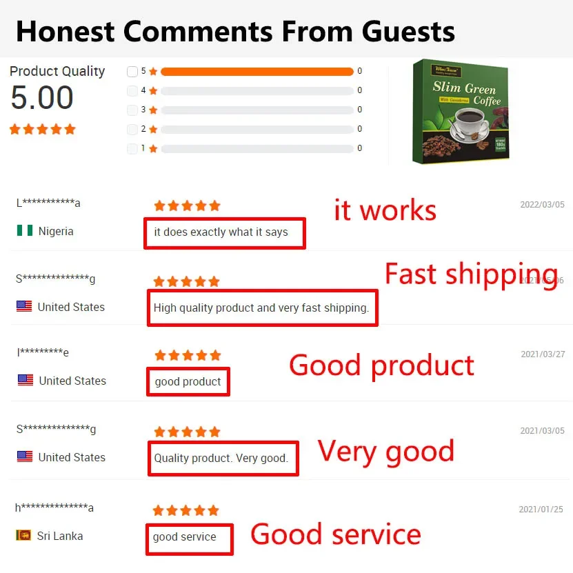 Green tea extract Natural herbal health supplement Slim green coffee Ginseng health diet coffee