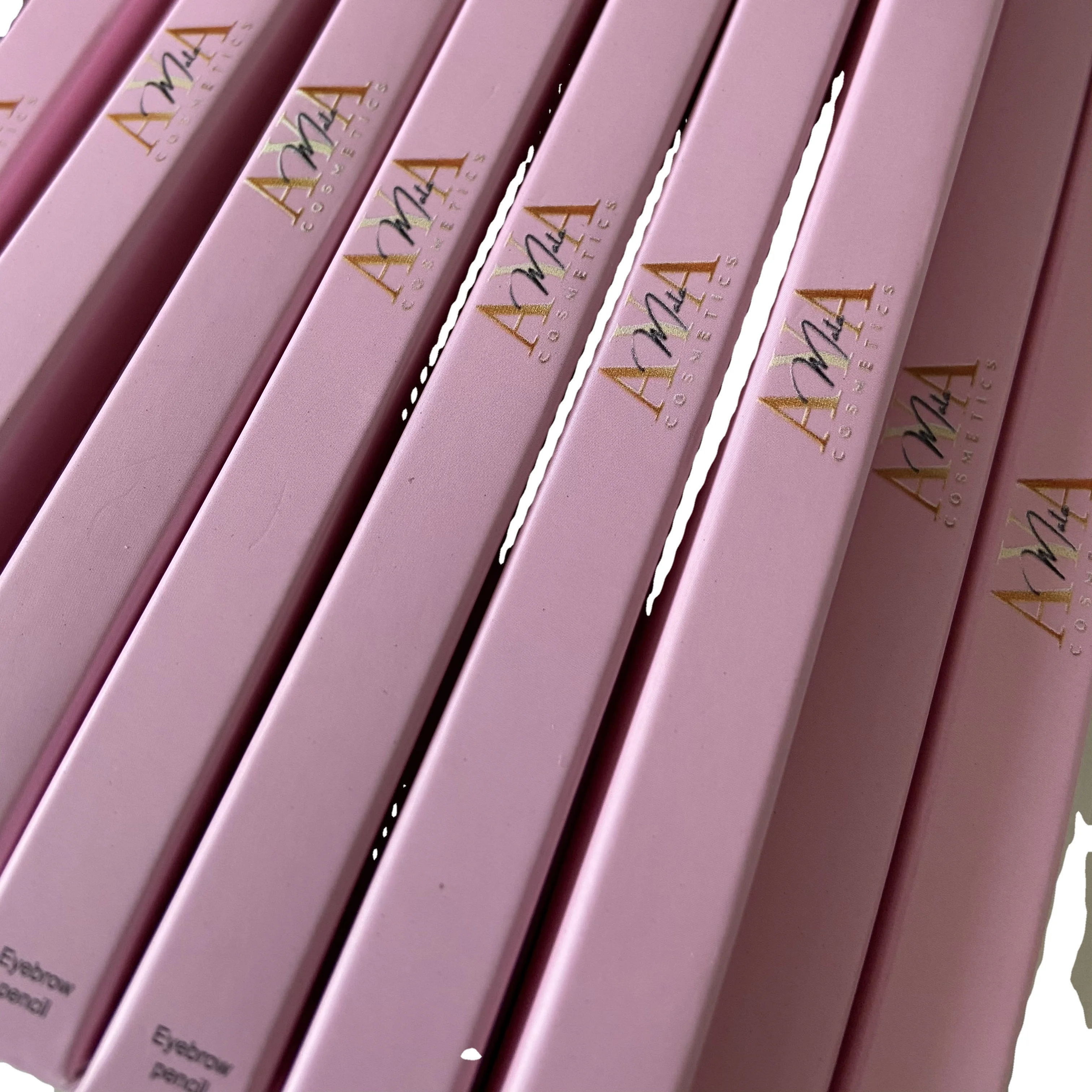 Private Label Make Up Eye Brow Pen Set Pink Box Eyebrow Pencil