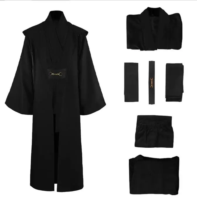 Kids Star Obi Adults Wan Cosplay Kenobi  Halloween Men Suit Costumes