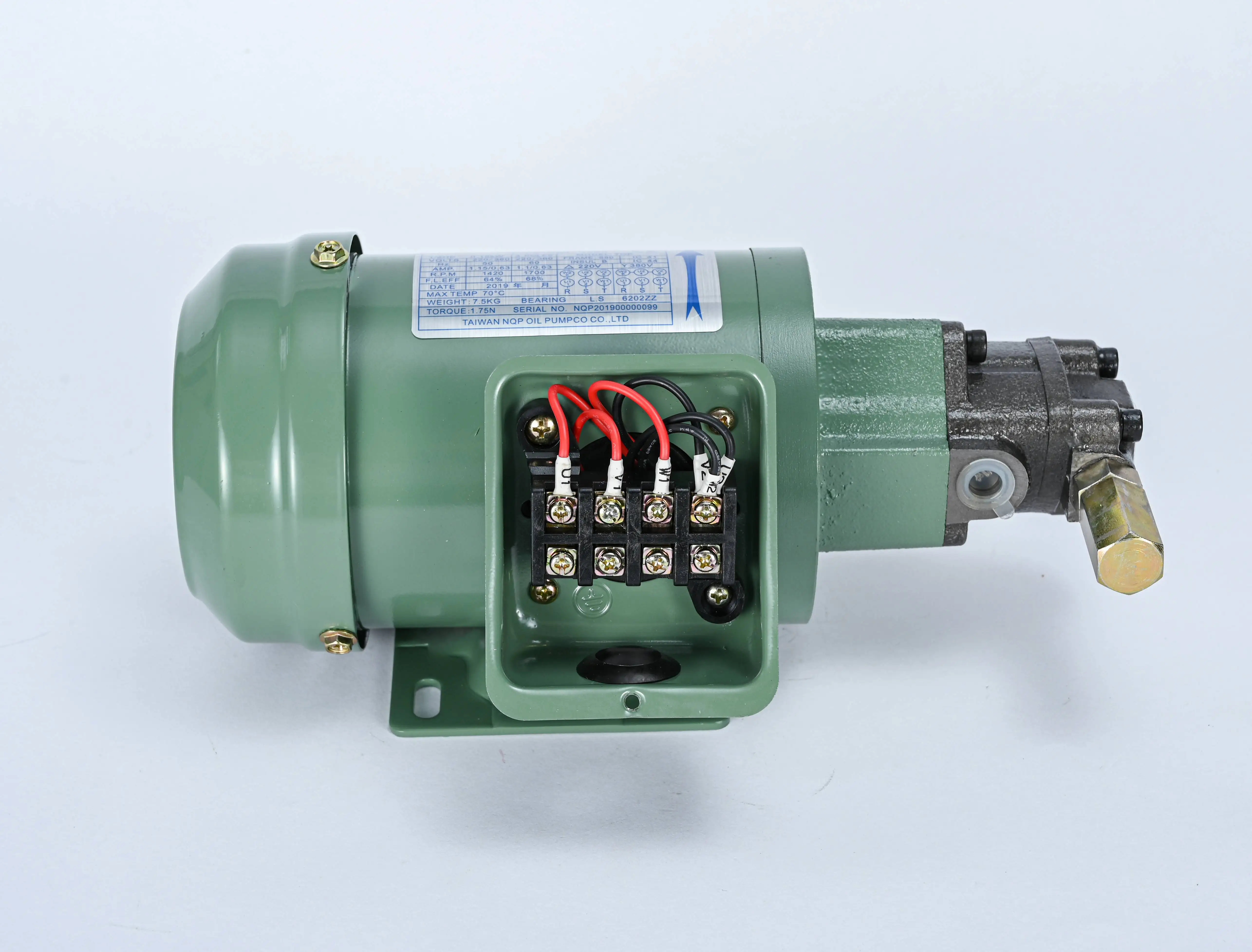 VNLP WYPP CB4-43B0 1/4HP + TOP11A TOP11A-VB 2 л/мин трехфазный медный мотор масляный насос с зеленой смазкой