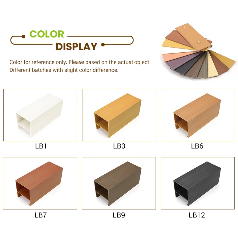 WPC Modern Ceilings Design Eco-friendly Interior Baffle Ceiling Tile