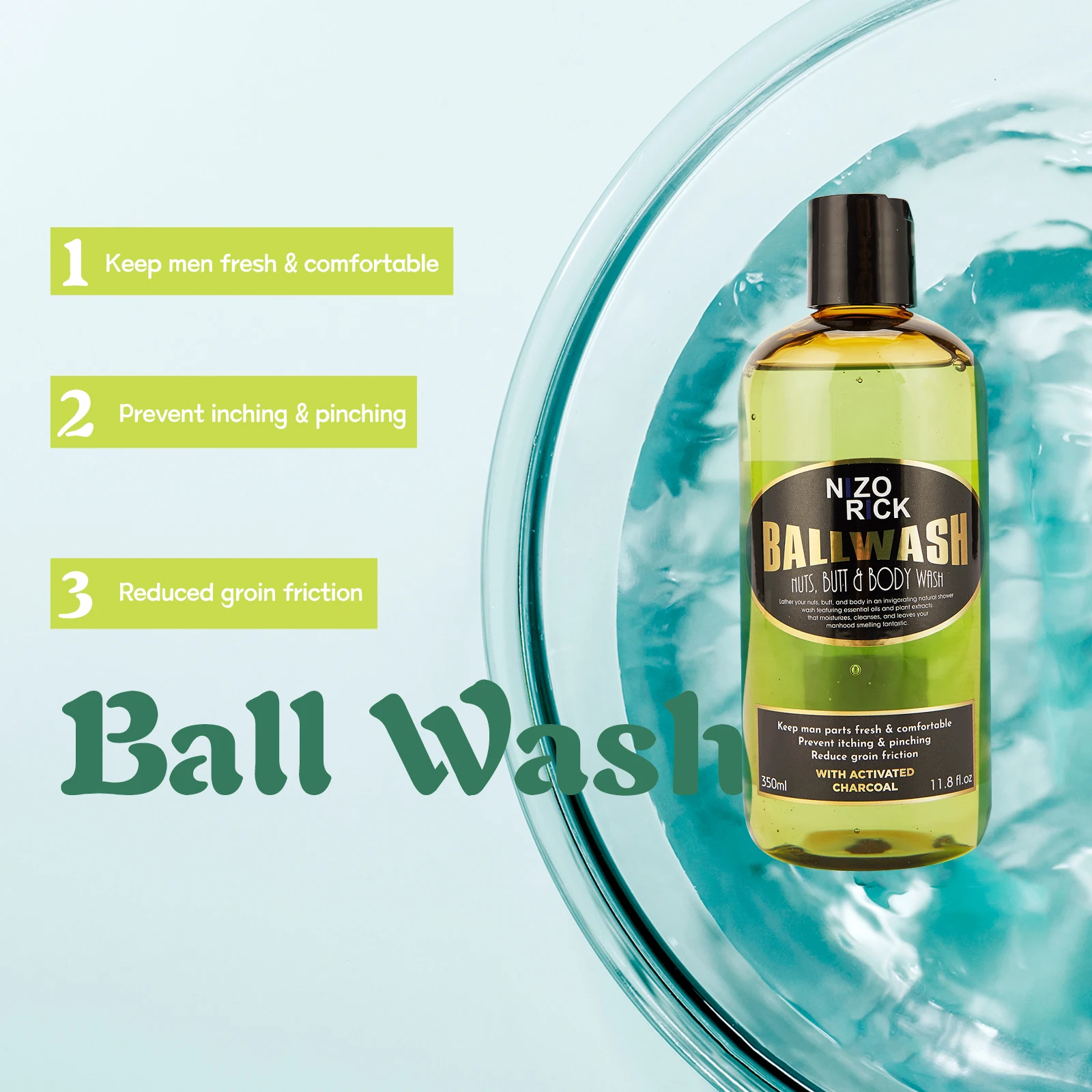 Intimate Care Aids in Reducing Itching Men Hygiene Product Deodorant Solid Perfume Intimate Wash Set for men