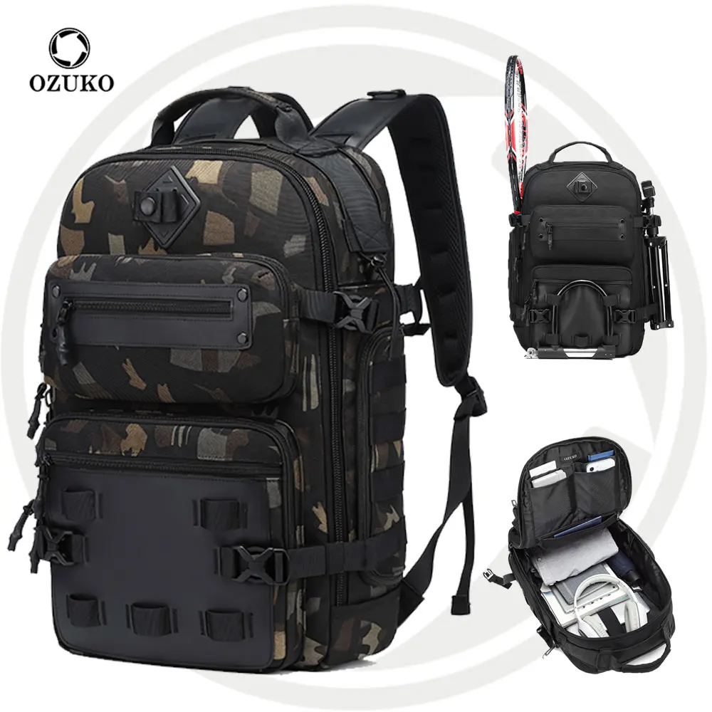 OZUKO 9601 1680D POLYESTER 25L Waterproof Molle Computer Interlayer Backpack Mochila Sports Camouflage Tactical Backpack