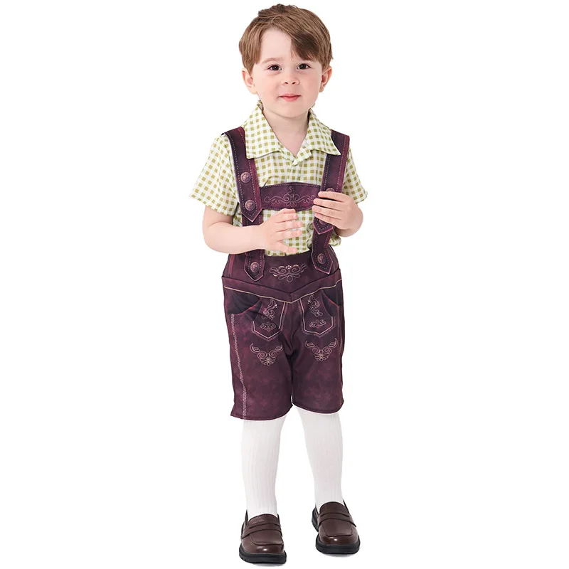 German Halloween Party Overall Bavarian Traditional Festival Men Oktoberfest Costume