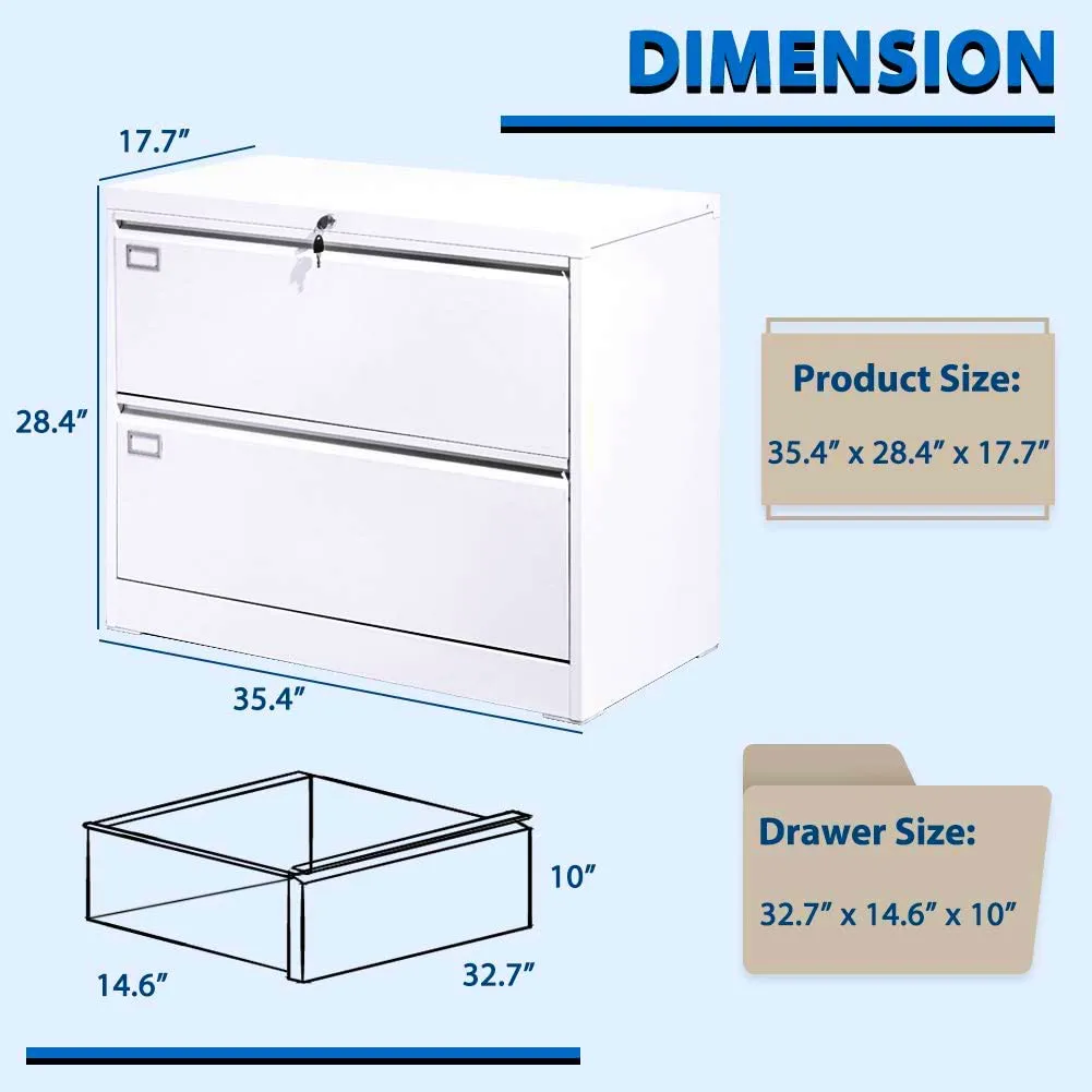 Modern Office filing cabinets furniture 2 drawer metal door mobile pedestal storage drawers office furniture cabinet