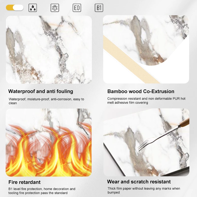 PET мраморный бамбуковый древесный шпон ПВХ лист пенопластовая доска для украшения интерьера стеновая панель