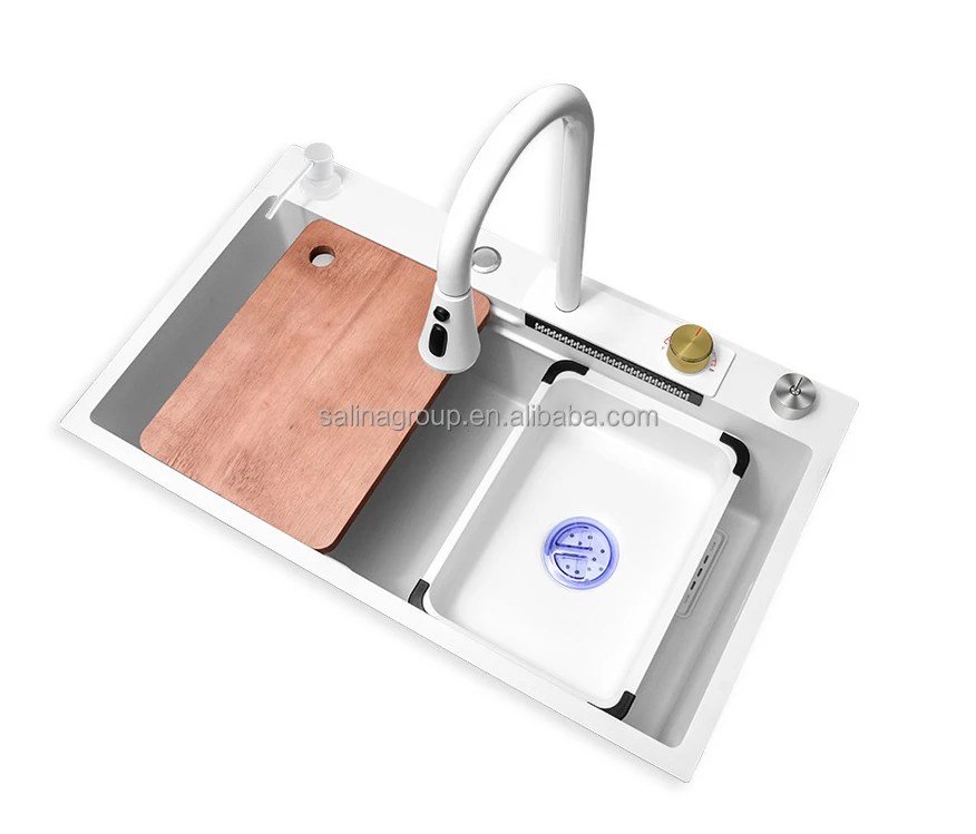 Wholesale high-quality 68 * 45cm 304 stainless steel workstation Kitchen Sink with with the all-in-one accessory set