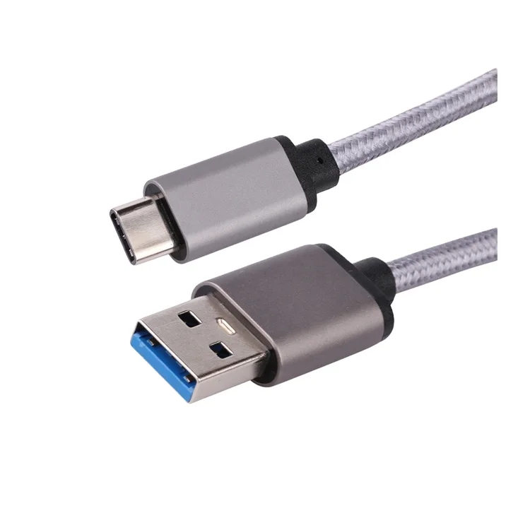 
High speed top quality Nylon braid Aluminum shell 1M USB3.0 AM to Type C cable for data transmission or charging 