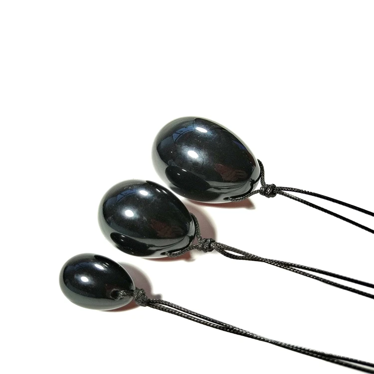 Hottest product Yoni Eggs for Women Kegel Training Drilled Genuine 3 sizes Jade Eggs craft for wholesale precious stones
