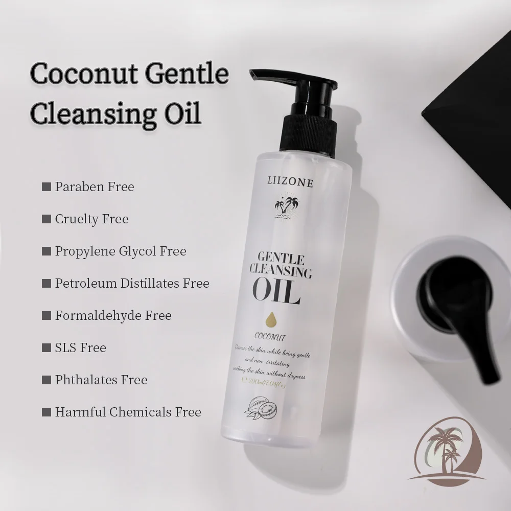 Wholesale Custom Logo Coconut Cleansing Oil Makeup Remover Oil And Water Liquid Make Up Remover For Lip And Eye