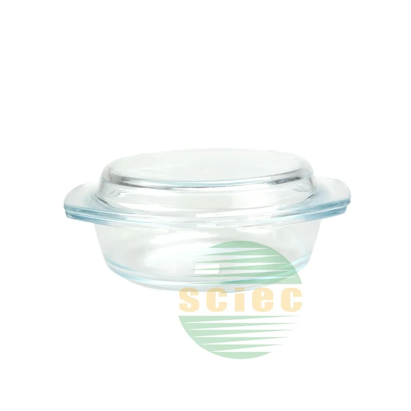 2000ml Large Microwavable Safe Glass Casserole Heat Resistant Cooking Pot Cookware sets