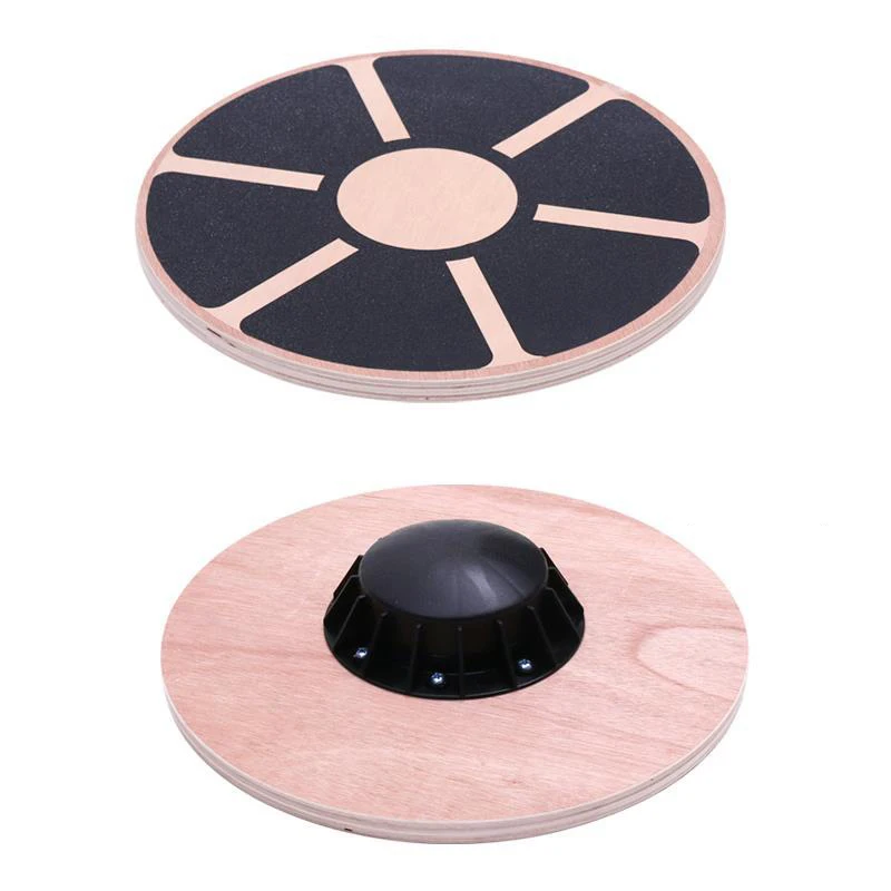 Hot Sales Fitness Training Yoga Exercise Wooden Wobble Balance Board