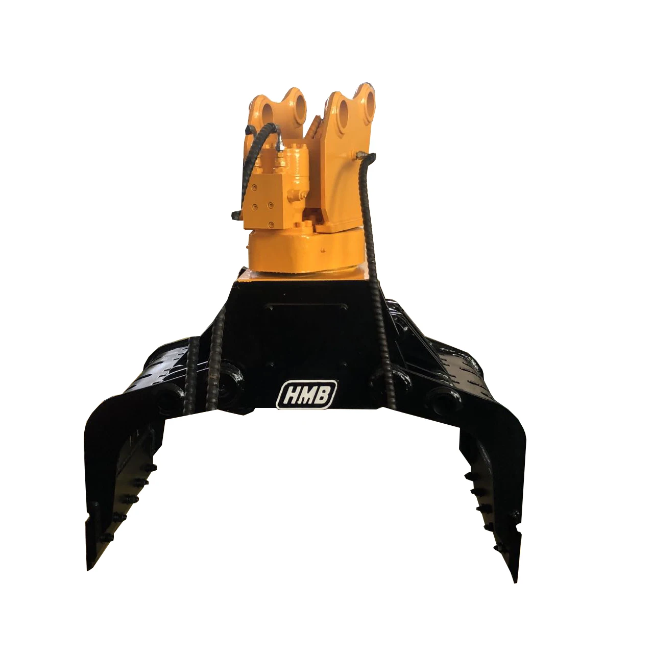 Double Cylinder  M+s Motor 360 Degree Rotating Log Grapple Stone Grab Scrap Grapple