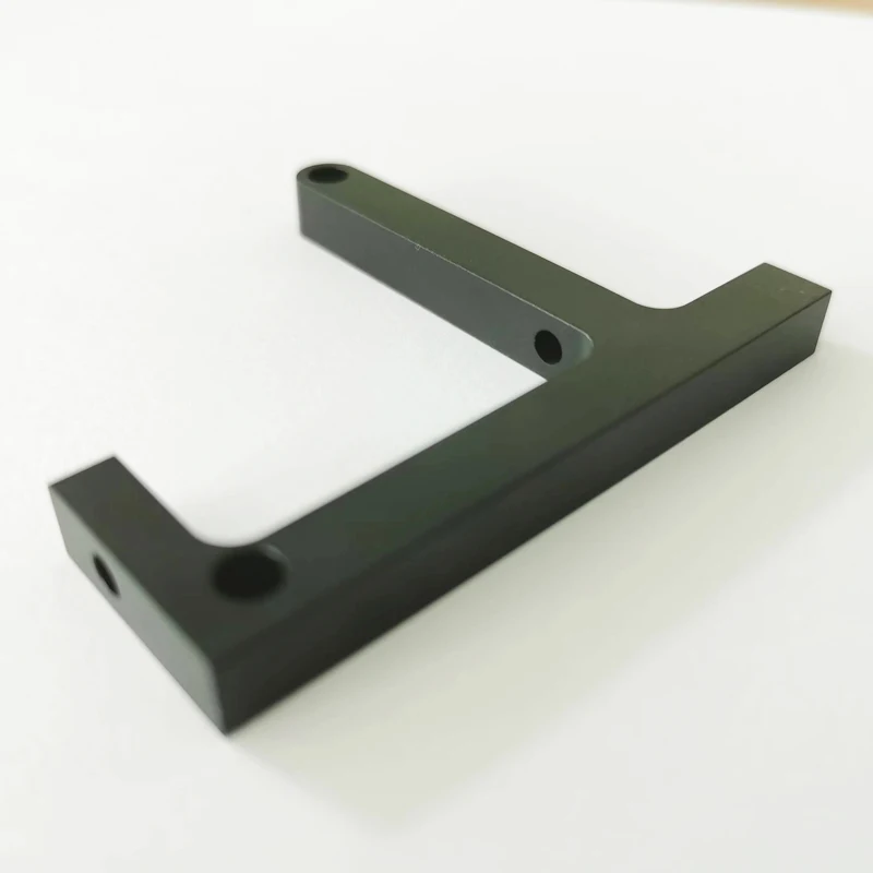 Матовый черный анодированный алюминий cnc точные обрабатывающие детали