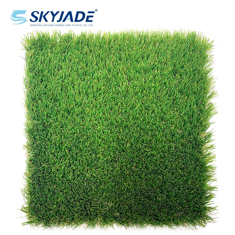 Skyjade Outdoor Custom Artificial Grass Carpet Rolls 35mm Synthetic Turf 30450 Density Soccer Football Gardens Landscaping