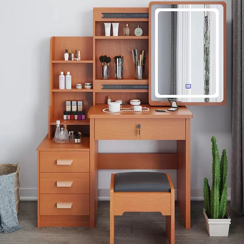 Modern Dressing Table Bedroom Bay Window Small Unit Makeup Table Storage Cabinet Integrated Dressing Table
