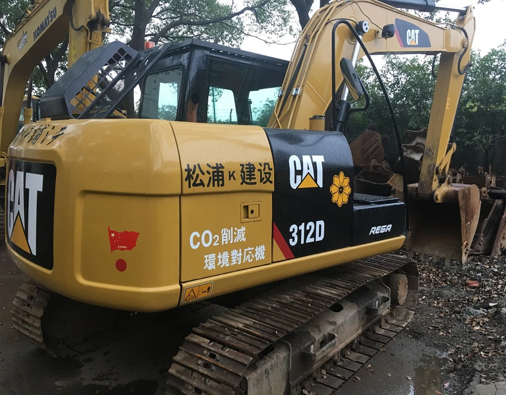 Низкая цена гидравлический гусеничный экскаватор cat 312D из Японии в наличии горячая