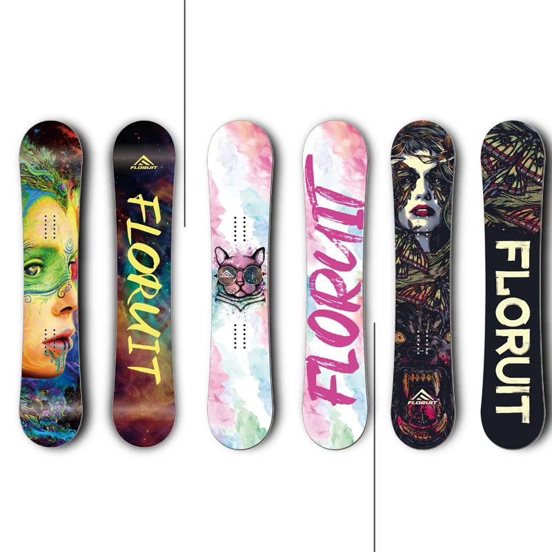 FLORUIT New Design Snowboard Beginner  Powder Freeride   Snowboarding Supplies with binding