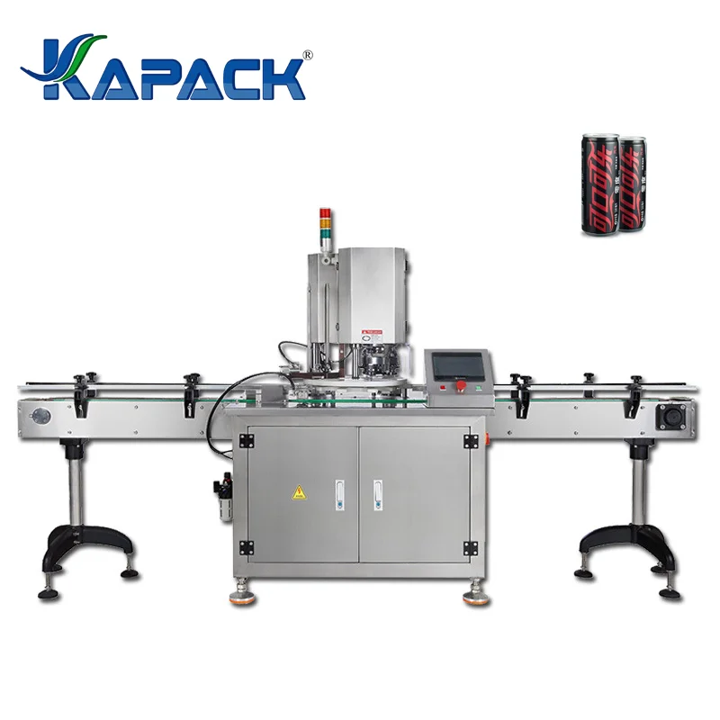 KAPACK automatic soft drink can sealing machine tin can meat can sealing machine