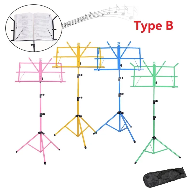 SUT-M01 Factory Wholesales Musical Instruments Holder Stable Tripod Folding Music Stand For Concert