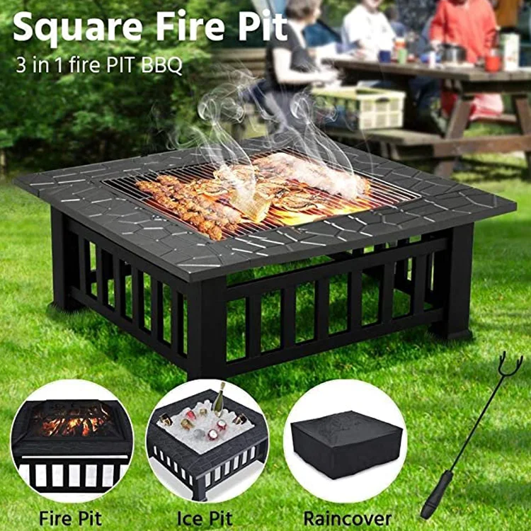 Set Gas Grill Outdoor Kitchens Camping Barbeque Spit Roaster Multi function Meat Barbecue Bbq Grills
