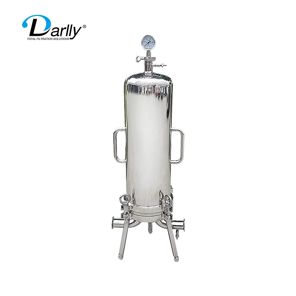 10' 20' 30' 40' Stainless Steel Filter Cartridge High Flow Filter Housing Sanitary used For Food & Beverage filterate